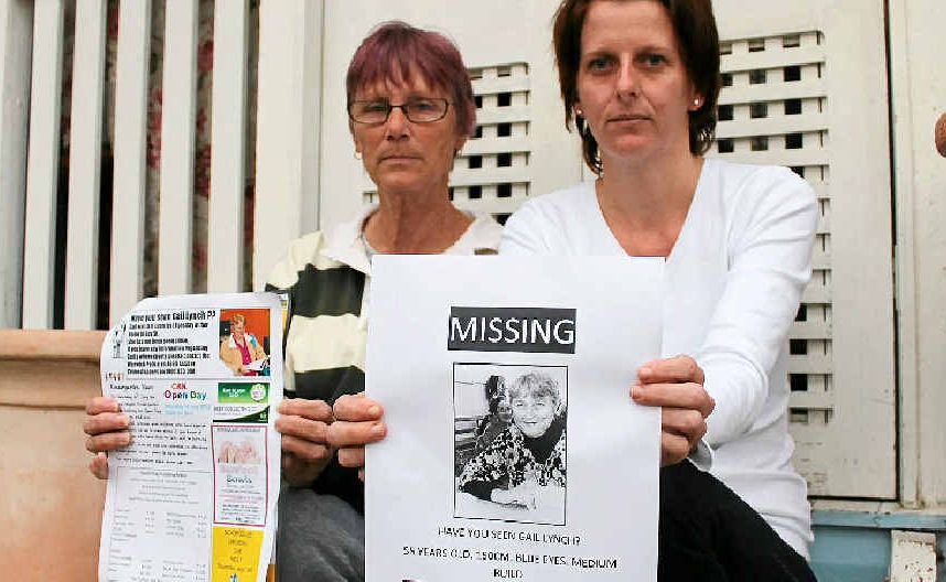 Gail Lynch’s sister Lyn McMillan and niece Jas McLaren are trying to find the missing woman. Gail Lynch’s sister Lyn McMillan and niece Jas McLaren are trying to find the missing woman.